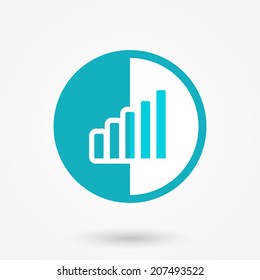 Signal Icon. Flat design style