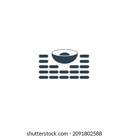 Signal icon flat design template vector illustration