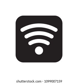 Signal icon flat vector template design trendy