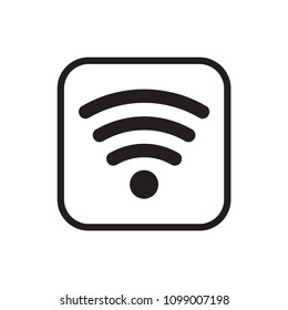 Signal icon flat vector template design trendy