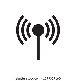 Signal icon flat vector template design trendy