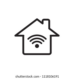 Signal icon flat vector template design trendy