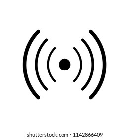 Signal icon flat vector template.