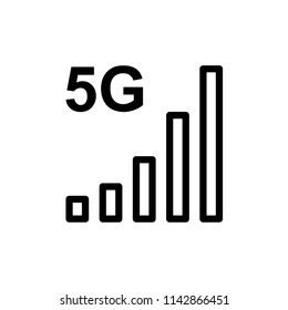 Signal icon flat vector template.