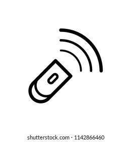 Signal icon flat vector template.