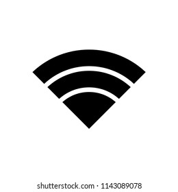 Signal icon flat vector template.