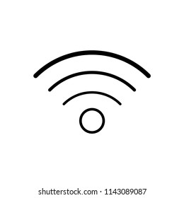 Signal icon flat vector template.
