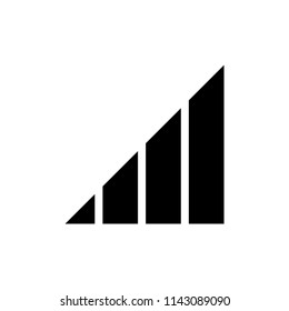 Signal icon flat vector template.