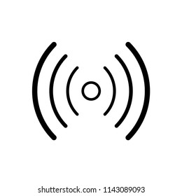 Signal icon flat vector template.