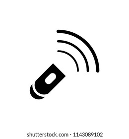 Signal icon flat vector template.