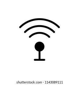 Signal icon flat vector template.