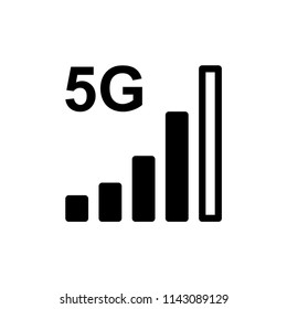 Signal icon flat vector template.