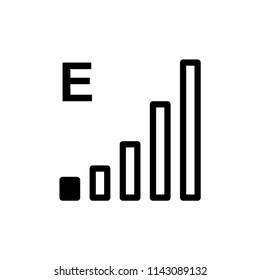 Signal icon flat vector template.