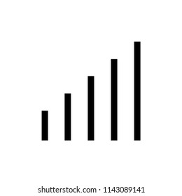 Signal icon flat vector template.