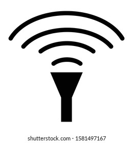 signal icon glyph vector design