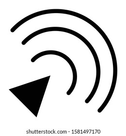 signal icon glyph vector design