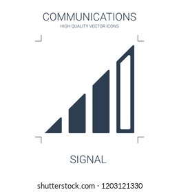 signal icon. high quality filled signal icon on white background. from communications collection flat trendy vector signal symbol. use for web and mobile