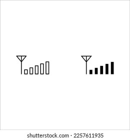 signal icon for interface design. Vector wlan access, wireless wifi hotspot signal sign, icon, symbol, on white background.