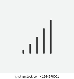 Signal icon isolated on background. Network symbol modern, simple, vector, icon for website design, mobile app, ui. Vector Illustration