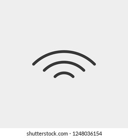 Signal icon isolated on background. Wireless symbol modern, simple, vector, icon for website design, mobile app, ui. Vector Illustration