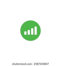 Signal icon isolated on white background. Network symbol modern, simple, vector, icon for website design, mobile app, ui. Vector Illustration