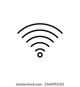 Logotipo lineal del icono de la señal aislado