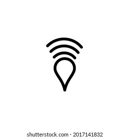 Signal icon logo design vector template