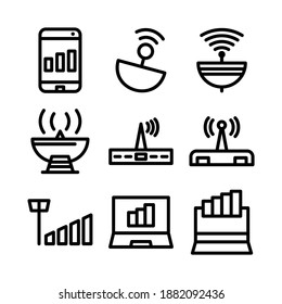 signal icon or logo isolated sign symbol vector illustration - Collection of high quality black style vector icons
