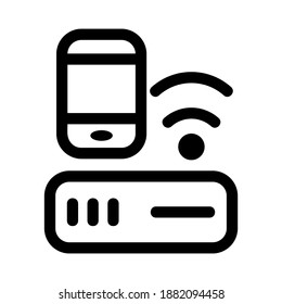signal icon or logo isolated sign symbol vector illustration - high quality black style vector icons
