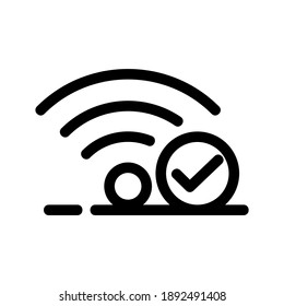 signal icon or logo isolated sign symbol vector illustration - high quality black style vector icons

