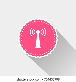 Signal icon with long shadow