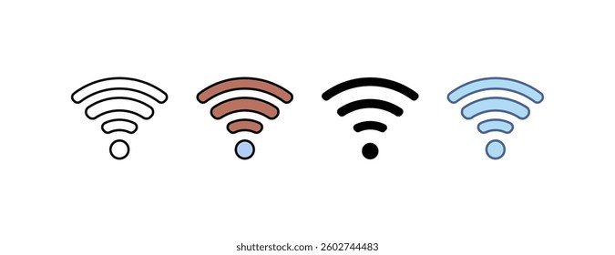 Signal icon with multiple style