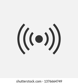 Signal Icon. Network, Link. Connection Illustration. Applied as Trendy Symbol for Design Elements, Websites, Presentation and Application - Vector.