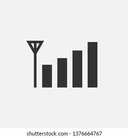 
Signal Icon. Network, Link or Connection Illustration As A Simple Vector Sign & Trendy Symbol for Design and Communication Websites, Presentation or Mobile Application.