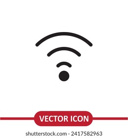 Signal Icon. Network, Link , wifi symbol flat trendy style illustration on white background..eps