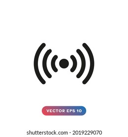 Signal icon on white background