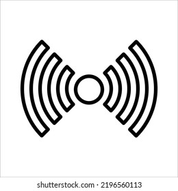 Signalsymbol auf weißem Hintergrund