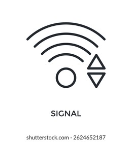 Estilo De Contorno Do Ícone De Sinal. Ilustração De Vetor Para Design Gráfico