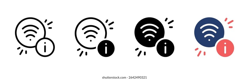 Signal icon sheet multiple style collection