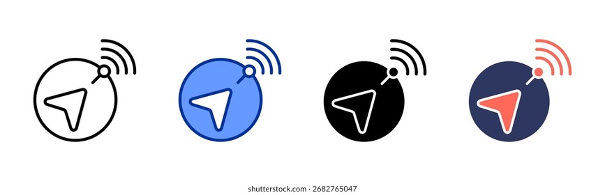 Signal icon sheet multiple style collection