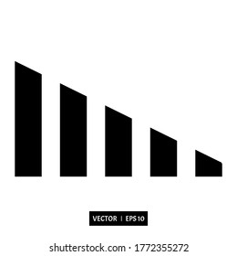 signal icon simple design vector illustration perfect for app UI hand phone and any project