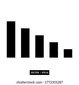 signal icon simple design vector illustration perfect for app UI hand phone and any project