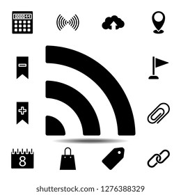 signal icon. Simple glyph vector element of web, minimalistic icons set for UI and UX, website or mobile application