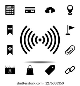 signal icon. Simple glyph vector element of web, minimalistic icons set for UI and UX, website or mobile application