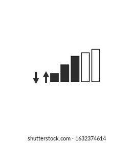 signal Icon template color editable. Communication tower signal antenna symbol vector sign isolated for graphic and web design.