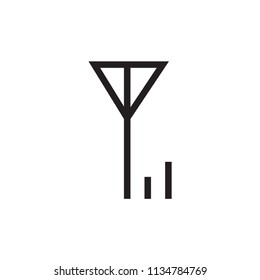 Signal icon vector
