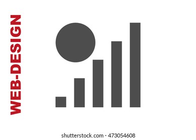 Signal Icon Vector, author portfolio web-design