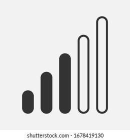 vector de icono de señal, estilo de ilustración de Vector EPS 10 en segundo plano
