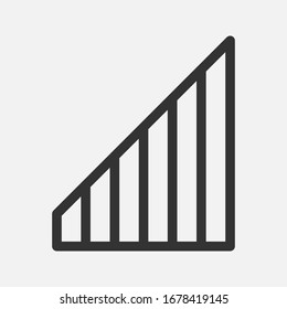 vector de icono de señal, estilo de ilustración de Vector EPS 10 en segundo plano