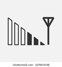 signal Icon vector, Vector EPS 10 illustration style on background
